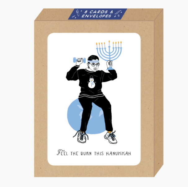 Boxed Ruth Bader Ginsburg Hanukkah Cards