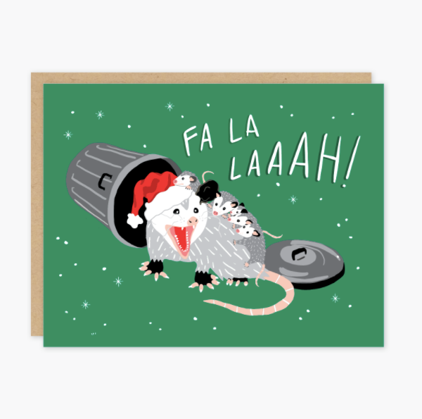 Fa La Possum Card