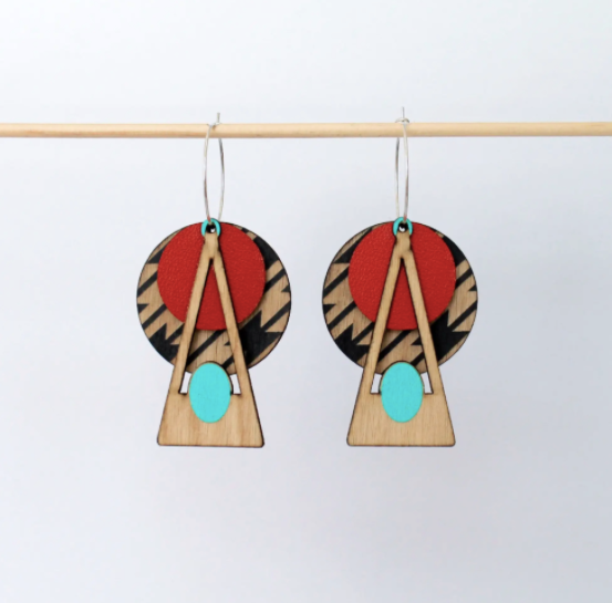 Deco Earrings in Southwestern