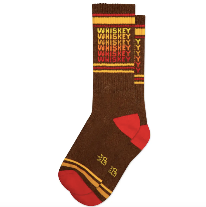 Whiskey Ribbed Gym Socks