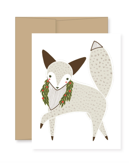 Merriment Fox Card