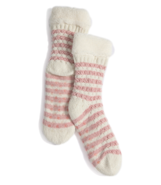 Claudia Slipper Socks Pink