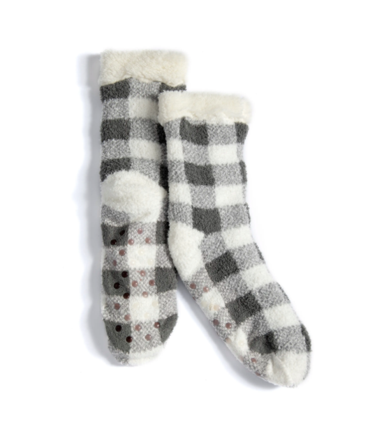 Claudia Slipper Socks Black