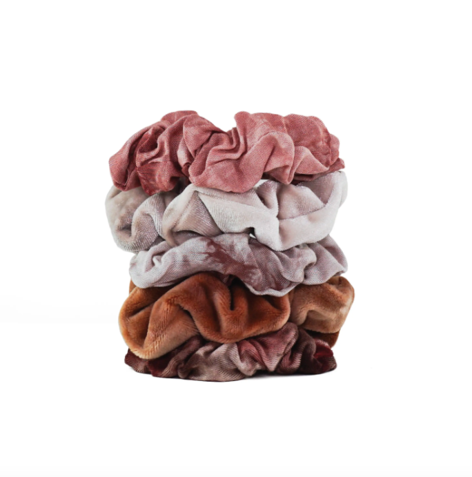 Tie Dye Scrunchies - Rust