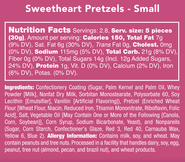Sweetheart Pretzels