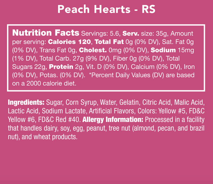 Peach Heart Gummies