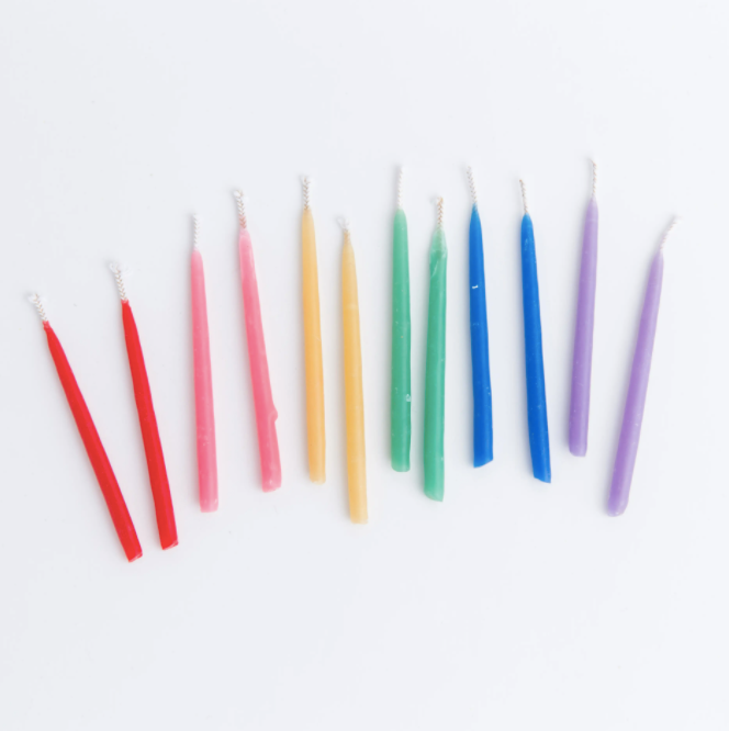 Beeswax Birthday Candles