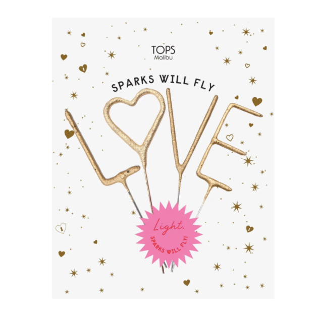 Sparkler Card Love