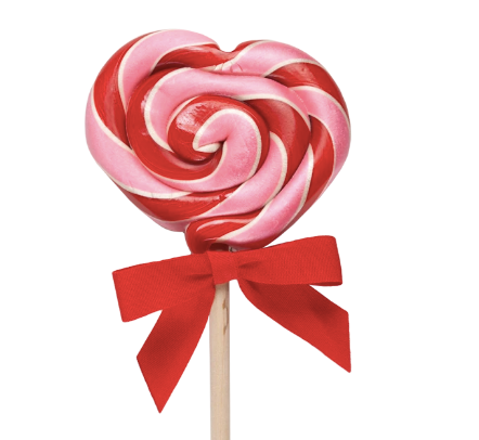 Strawberry Shortcake Heart Lollipop