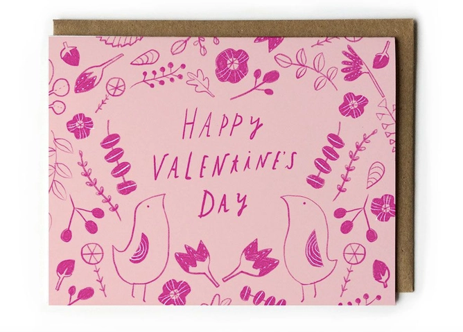 Secret Garden Valentine Card
