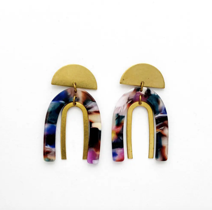 Stacked Arch Earrings