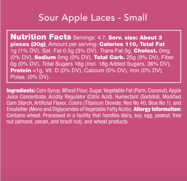Sour Apple Laces