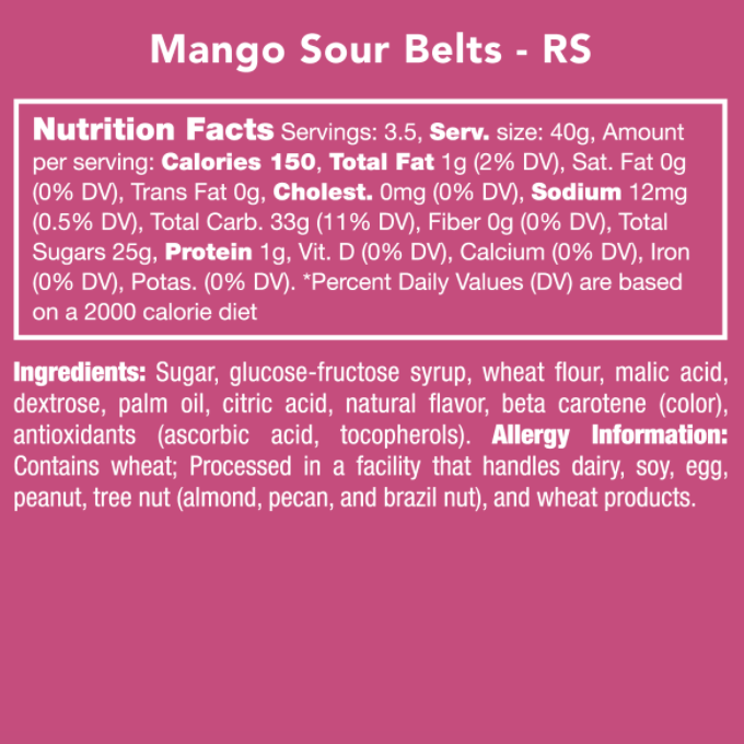 Mango Sour Belts