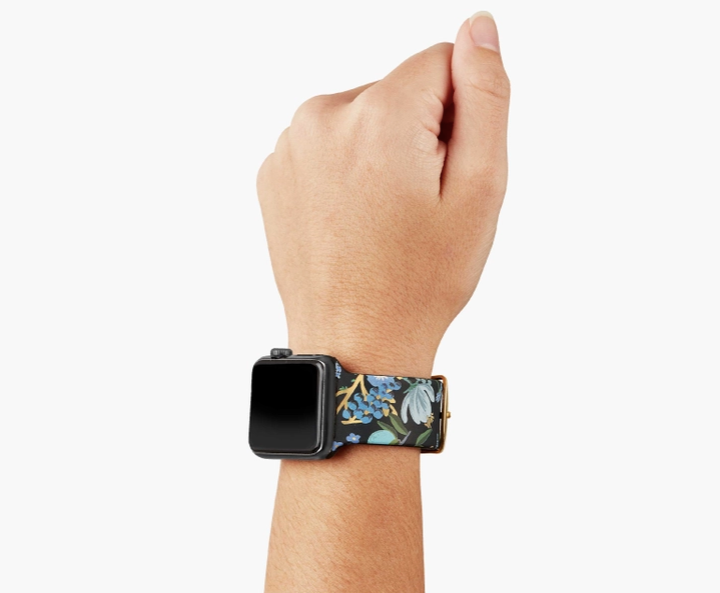 Garden Party Blue Apple Watch Band