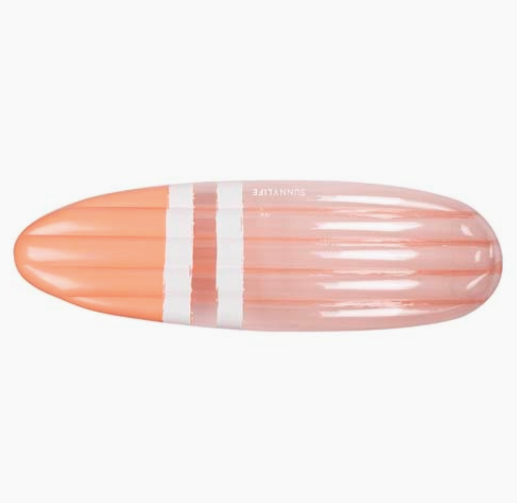 Float Away Lie On Surfboard - Peachy Pink