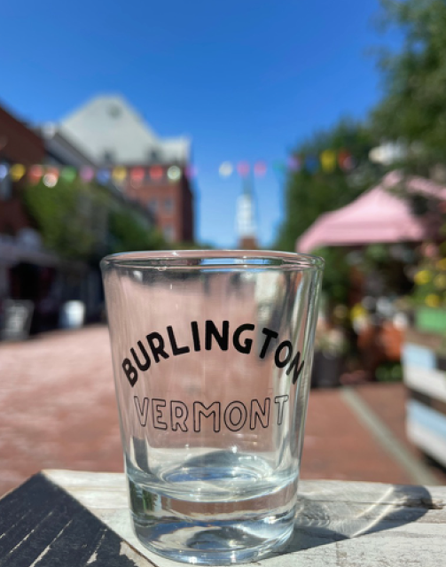 Burlington Vermont Shot Glass