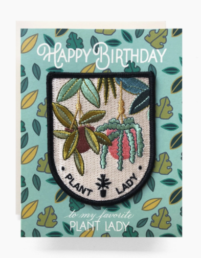 Plant Lady Birthday Patch Card