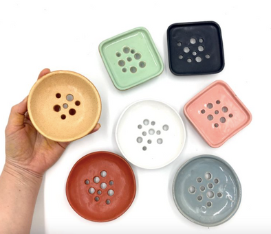 Ceramic Square Soap Dish