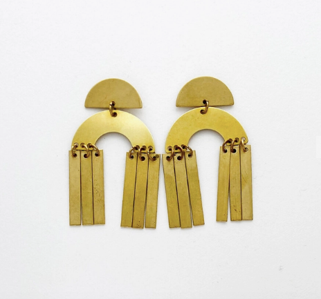 Brass Earrings No. 26