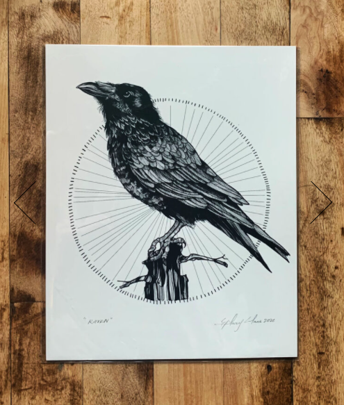 Raven Print 8x10