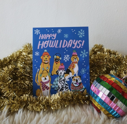 Happy Howlidays Greeting Card