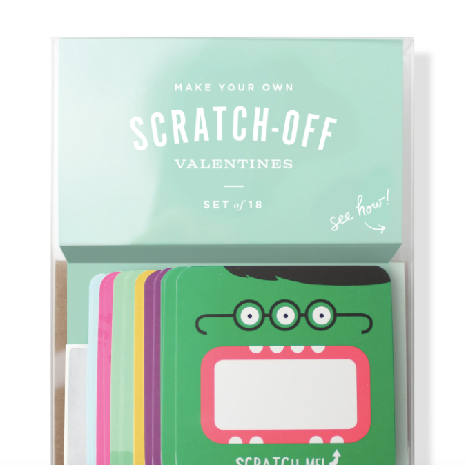 Scratch Off Valentines Monster 18 Pack