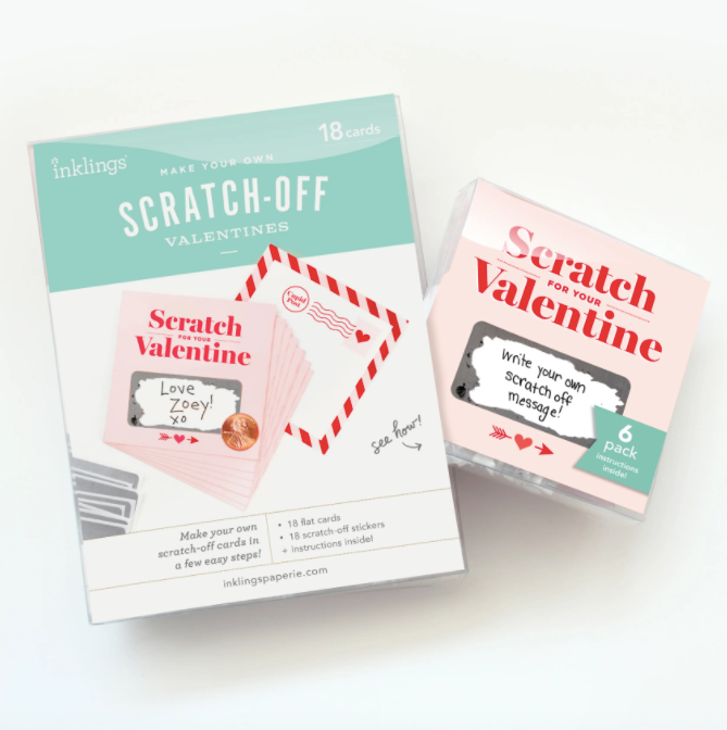 Scratch Off Valentines Pink 18 Pack