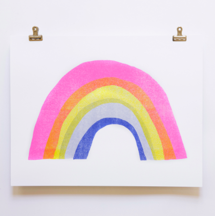 Rainbow - 11x14 Risograph Art Print