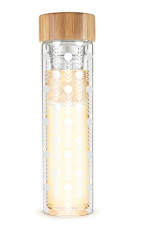 Blair Floral Patterned Glass Infuser Travel Mug