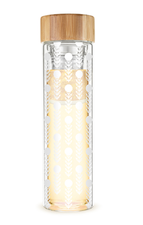 Blair Floral Patterned Glass Infuser Travel Mug