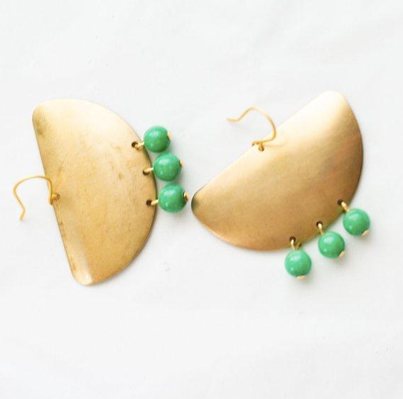 Statement Brass Earrings