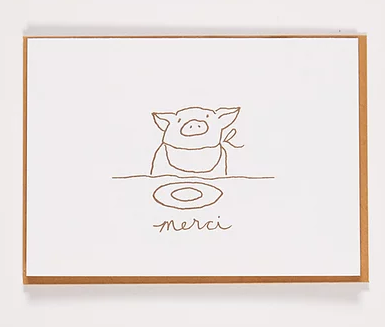 Merci Greeting Card- 5 pack