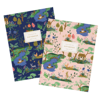 Garden Toile Set of 2 Notebooks