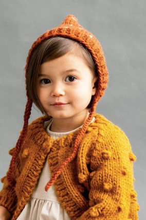 Fair Isle Bonnet in Cinnamon