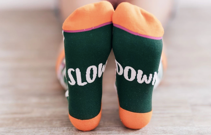 Slow Down Sloth Crew Socks