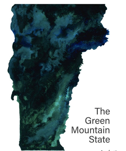 Green Mountain State 5x7 Art Print