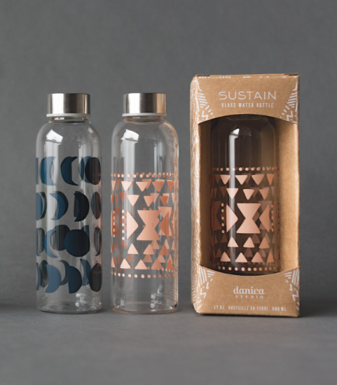 Sustain Glass Water Bottle