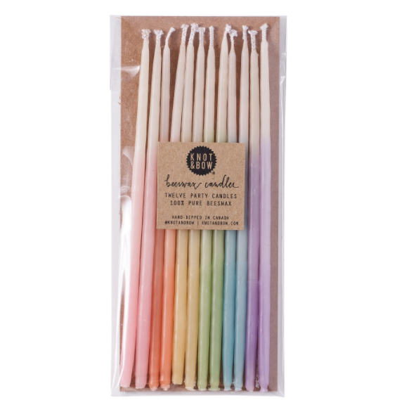 Beeswax Birthday Candles