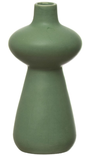 Stoneware Vase in Aqua