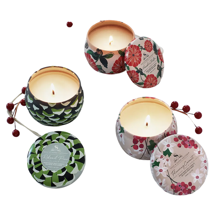 Small Tin Soy Candle Trio Gift Set