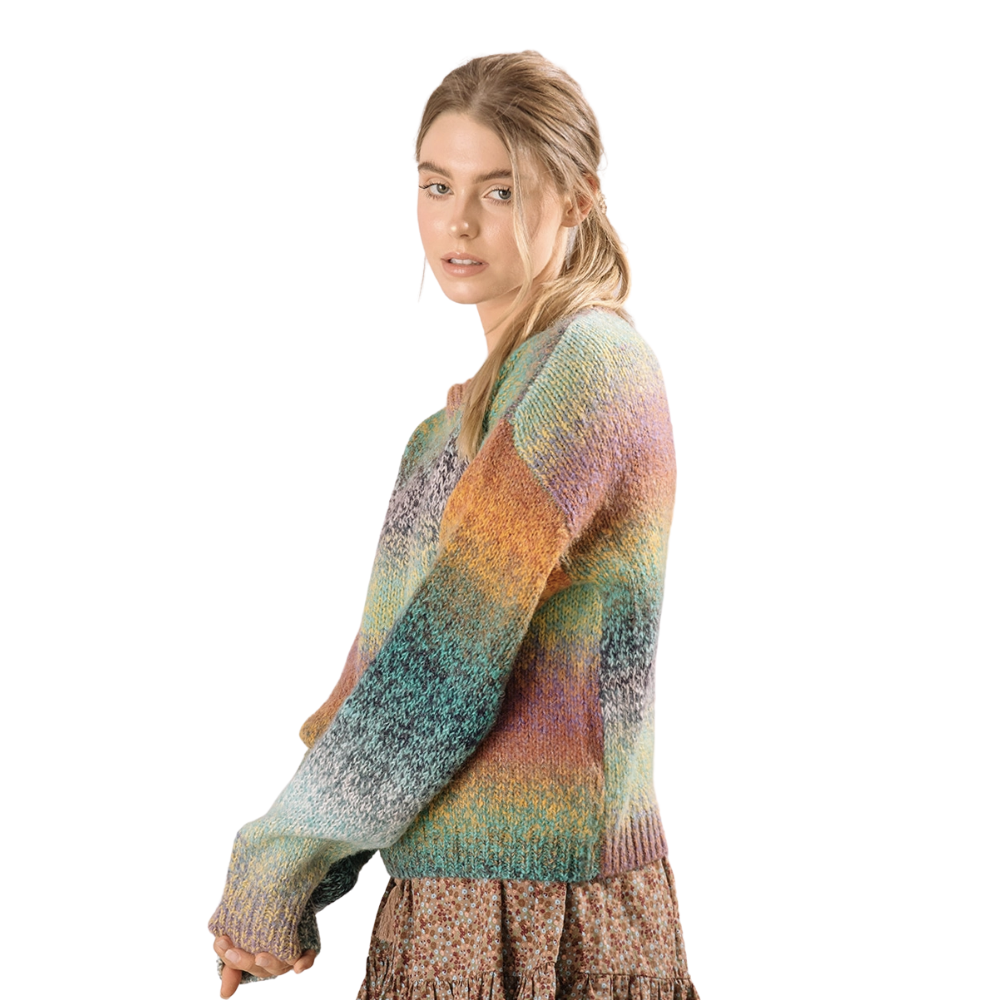 Ombre hotsell knit sweater