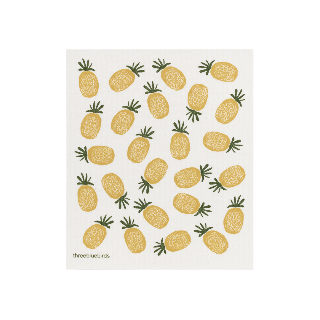 Pineapples Swedish Dishcloth