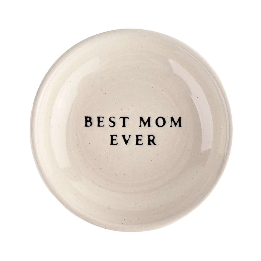 Best Mom Ever Stoneware Jewelry Dish