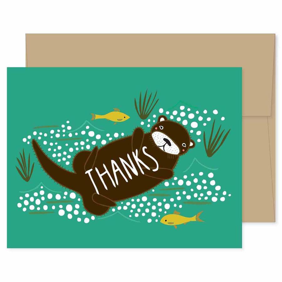 Thanks Otter Greeting Card
