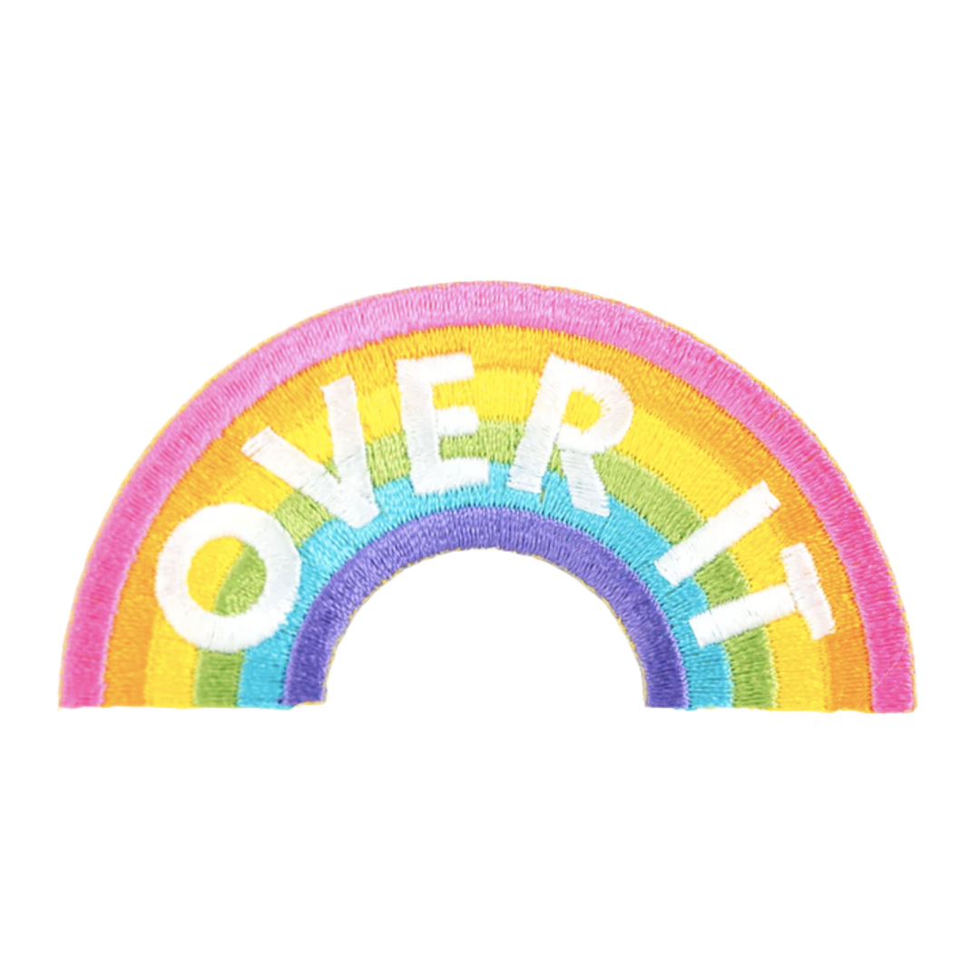 Over It Embroidered Iron-On Patch