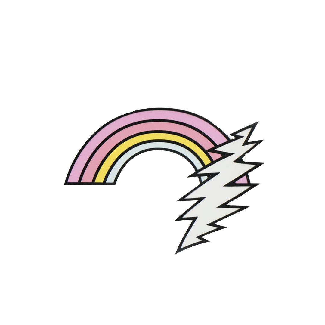 Trixy Starr X Grateful Dead Rainbow Bolt Sticker