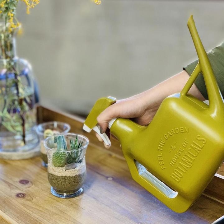 indoor plant watering can and mister Spray Sprinkler Watering Can in Olive – Golden Hour Gift Co