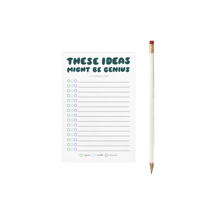 These Ideas Might Be Genius Notepad