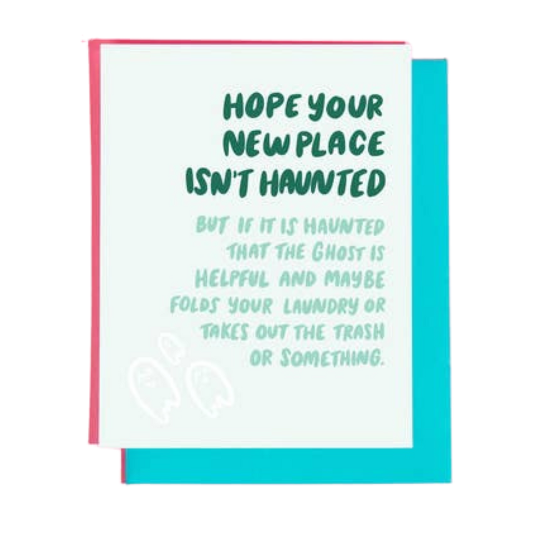 New Place Haunted Card
