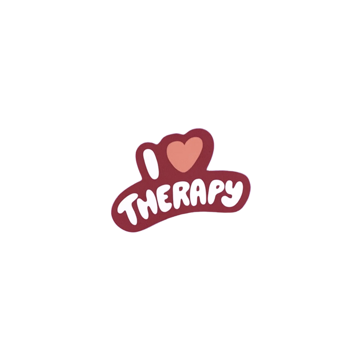 I Heart Therapy Sticker
